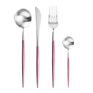 Set of stainless steel cutlery Tableware Fork Spoon