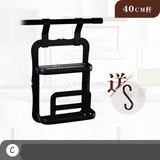 Multifunction aluminum black kitchen shelf wall hanging